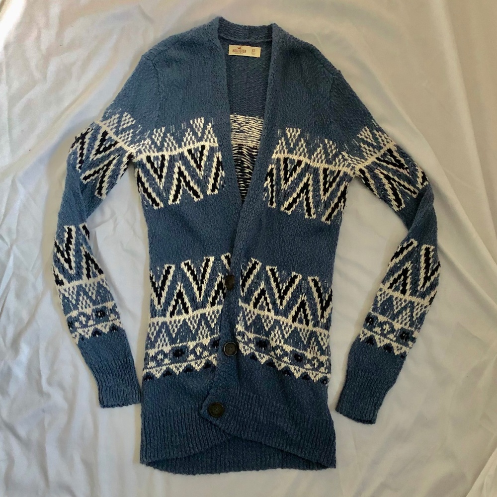 Hollister Tribal Aztec Sweater Cardigan in XS